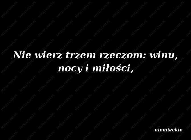 niemieckie