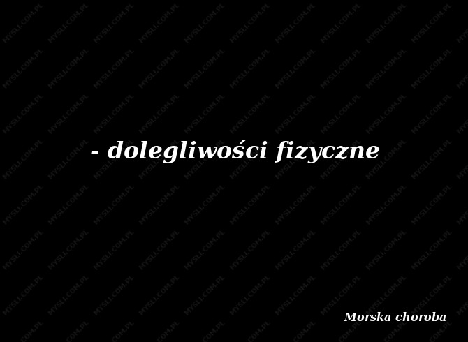 Morska choroba