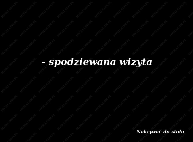 Nakrywać do stołu
