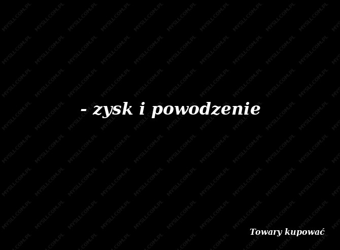 Towary kupować