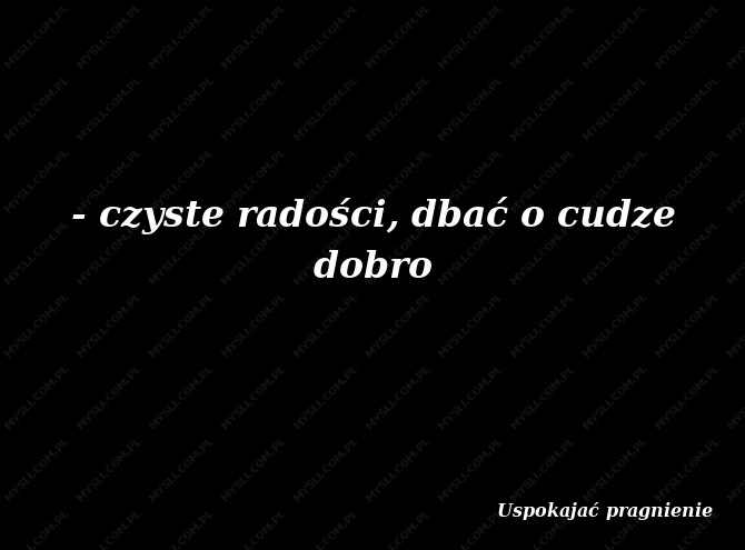 Uspokajać pragnienie