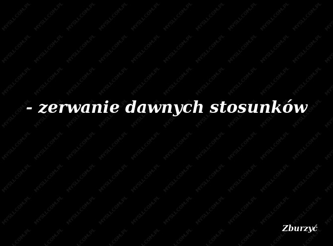 Zburzyć