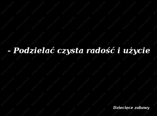 Dziecięce zabawy