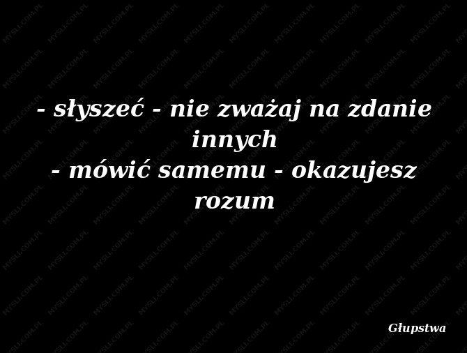 Głupstwa