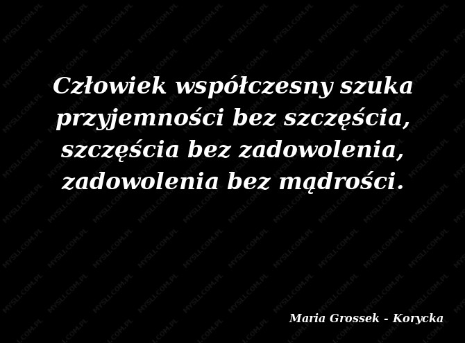 Maria Grossek - Korycka