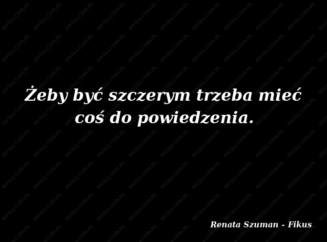 Renata Szuman - Fikus