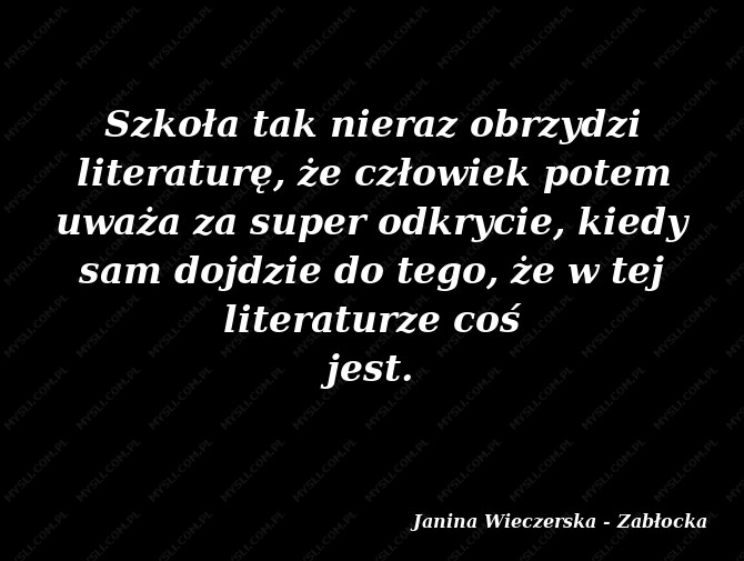 Janina Wieczerska - Zabłocka